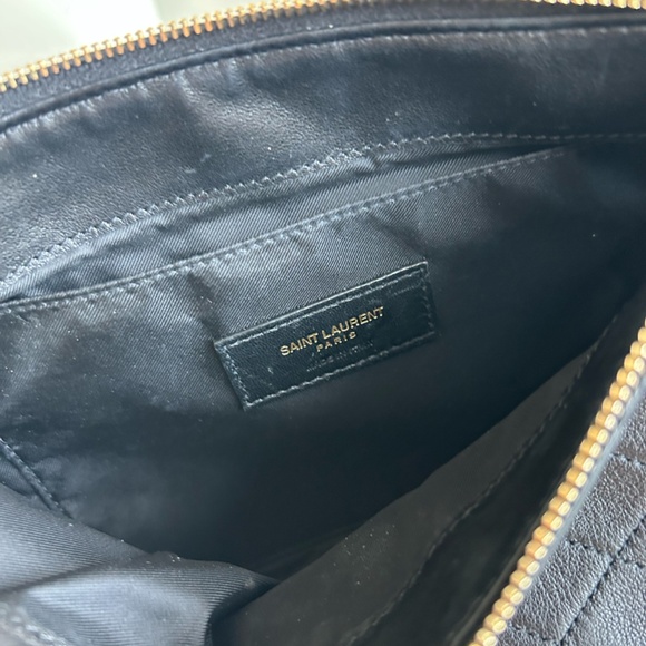 Saint Laurent YSL Quilted Leather Pouch Black - Picture 6 of 7